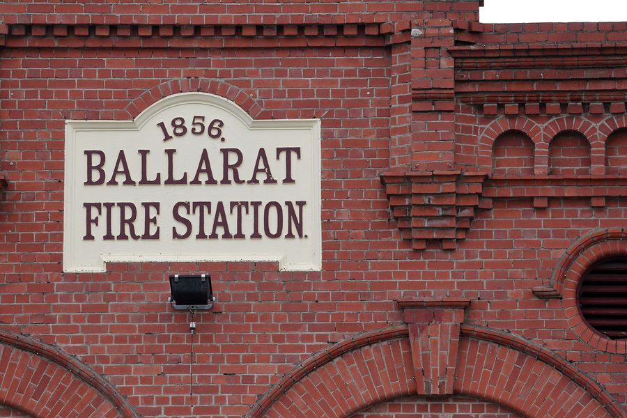 Historische Ballarat Fire Station in Ballarat East, Victoria, Australien