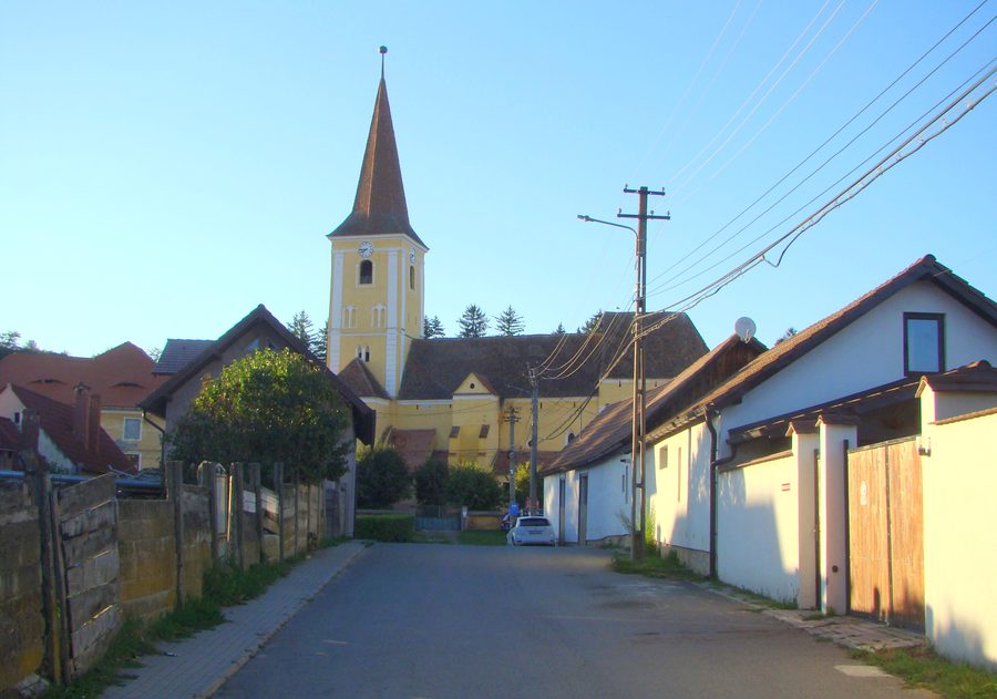 Лютеранская церковь в Șura Mare в уезде Сибиу, Румыния