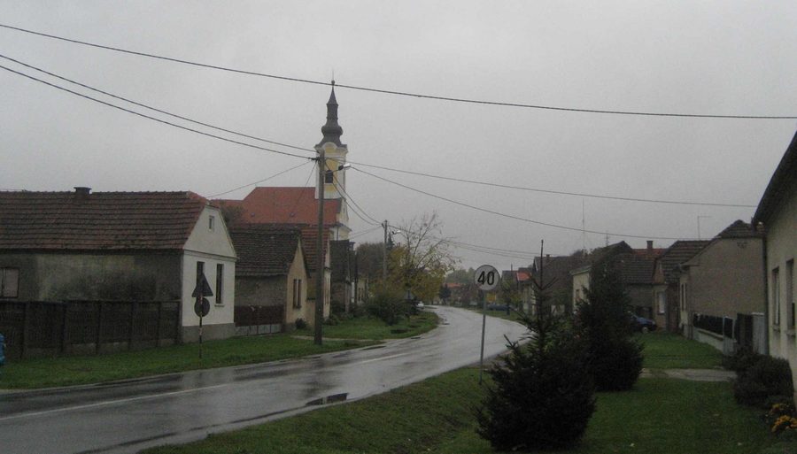 Вид на деревню Хлебине в Северной Хорватии