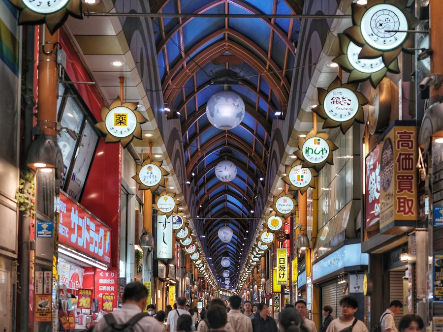 Торговая улица Nakano Sunmall в Нака́но, Токио