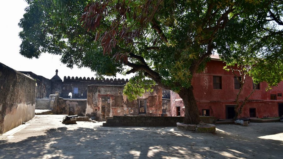 Außenansicht von Fort Jesus in Mombasa, Kenia