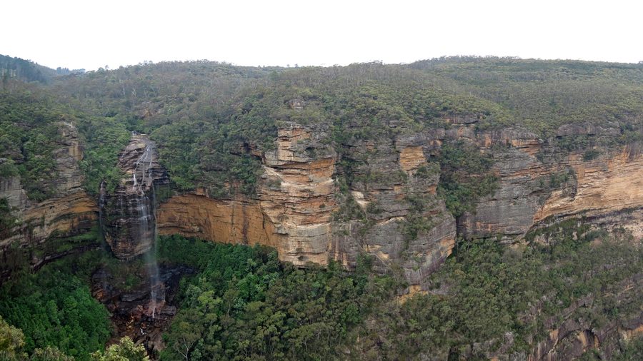 Водопад Wentworth Falls в Голубых горах Нового Южного Уэльса