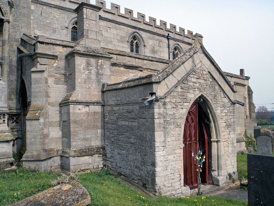 File:Church of the Holy Cross Great Ponton Lincolnshire England - south porch.jpg